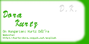 dora kurtz business card